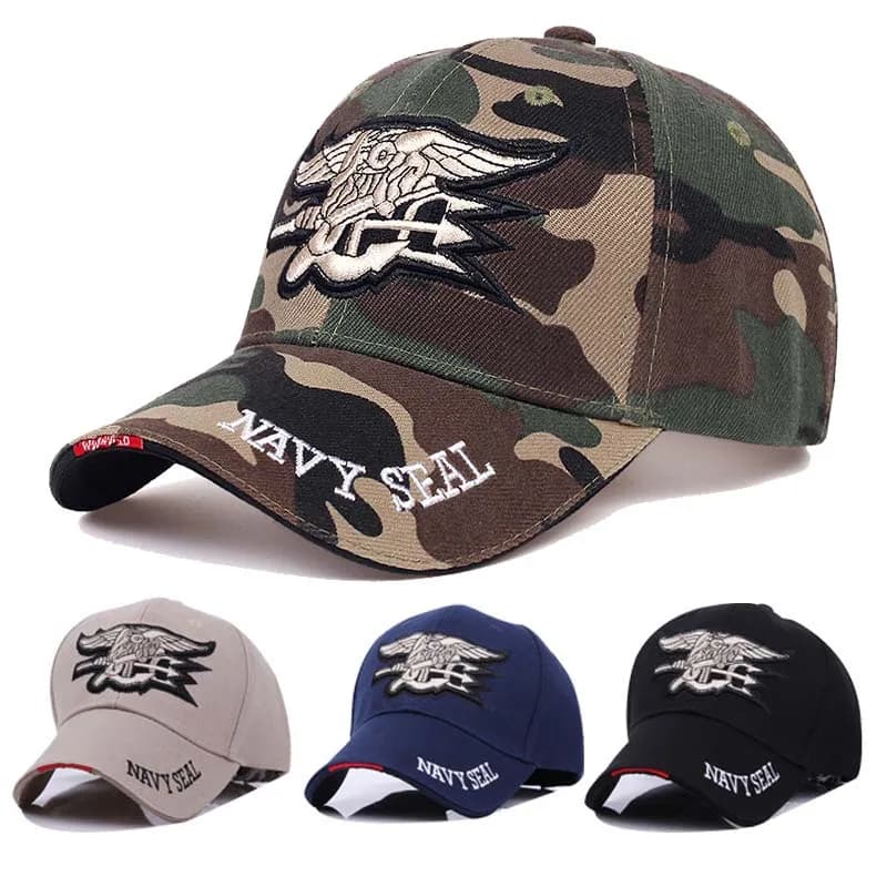 Casquette baseball Navy Seals avec broderie SEALTEAM pour pêche sportive et activités outdoor