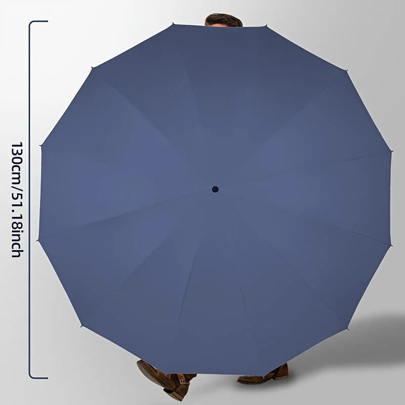 Parapluie homme grande taille 130cm pliable professionnel anti-vent imperméable protection UV pêche