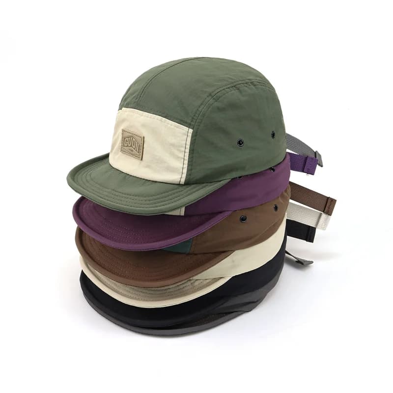 Casquette été fine respirante séchage rapide - Chapeau pêche 5-flap protection solaire courte visière