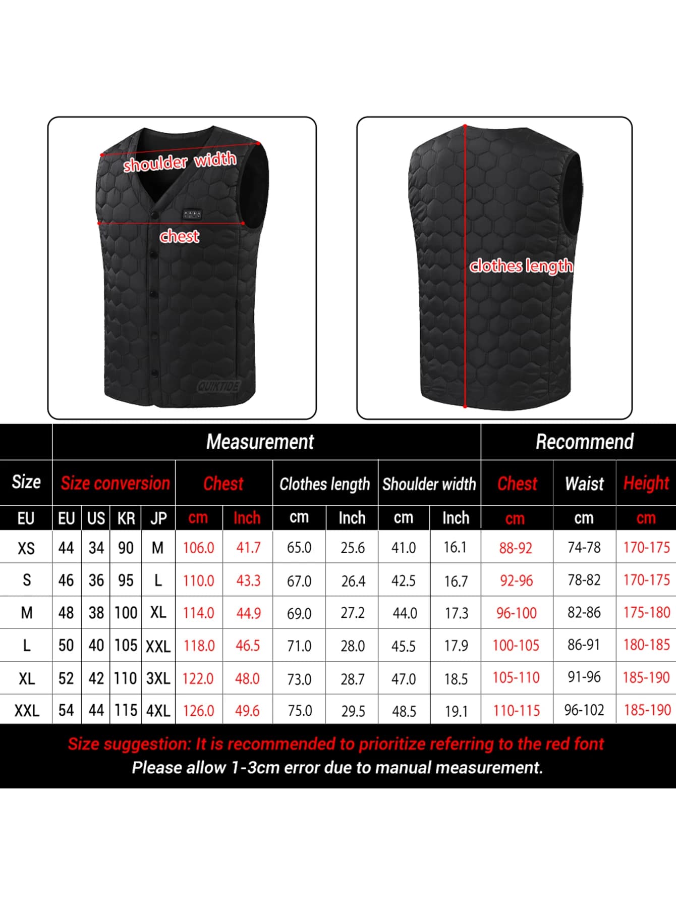 Gilet chauffant intelligent 22 zones 4 interrupteurs 3 vitesses pour randonnée et travail en extérieur