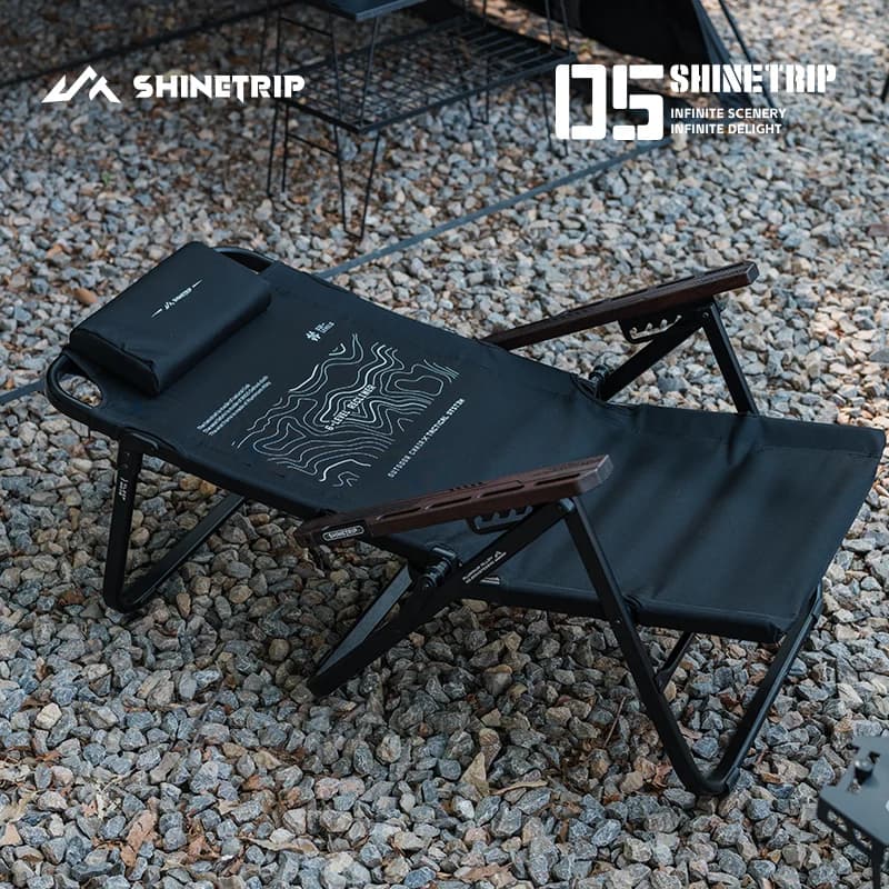 Fauteuil pêche réglable 6 positions - Siège tactique aluminium pliant pour pause déjeuner pêcheur
