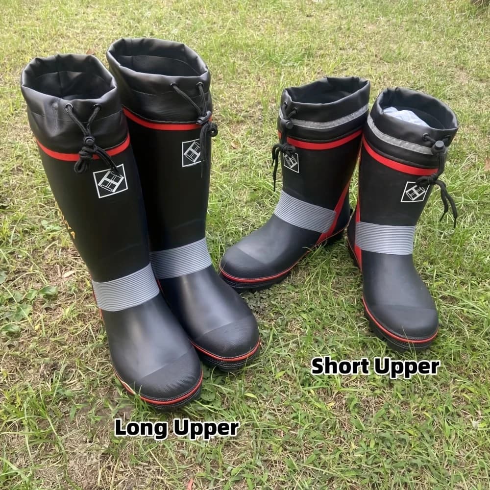 Bottes de pêche imperméables Secure-Fit hommes antidérapantes avec crampons acier - Bottes de pluie style pêche