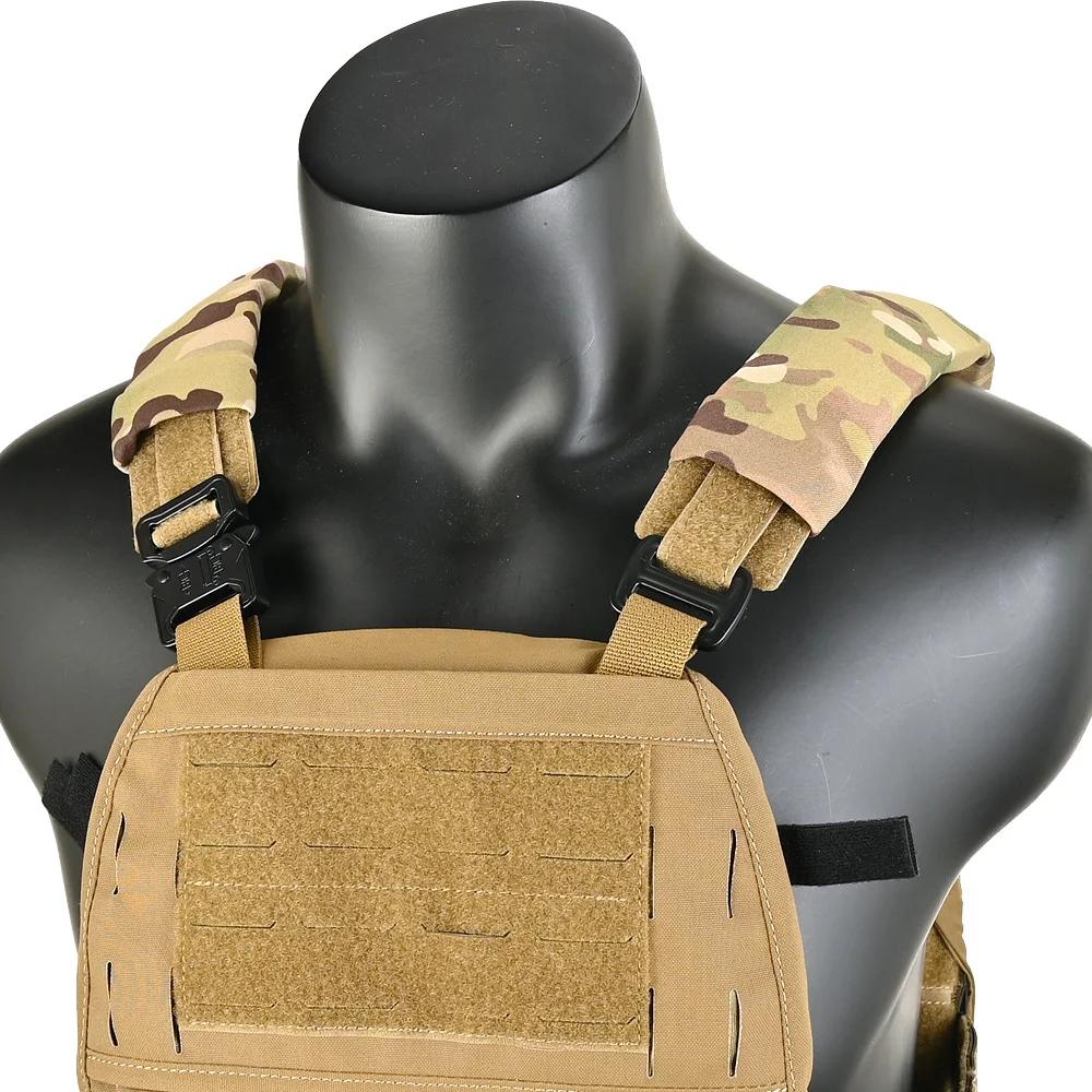 Épaulières rembourrées confort pêche chasse - Pads épaule profil bas pour sangle 2 pouces