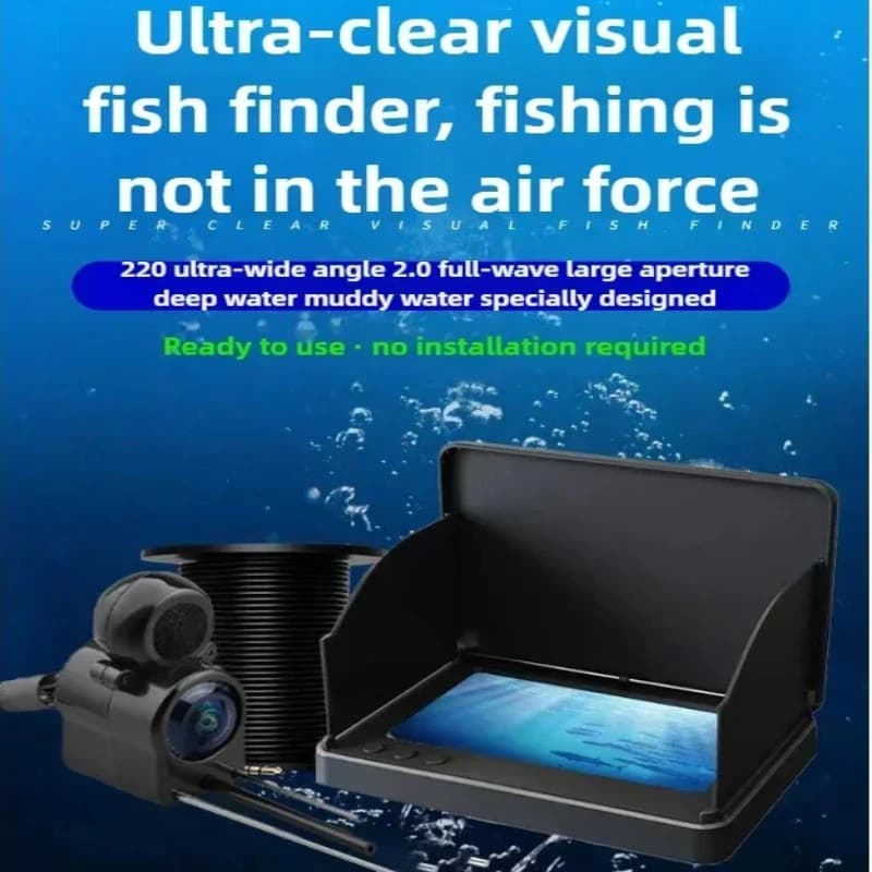 Caméra de pêche sous-marine étanche vision nocturne - Affichage ultra-clair pour observation des poissons en direct