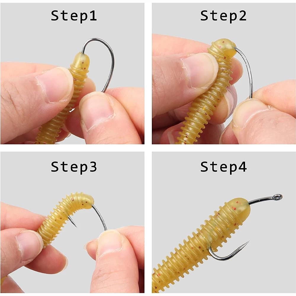Kit 180 hameçons carpe sans ardillon pour montages hair rig et pêche à la mouche