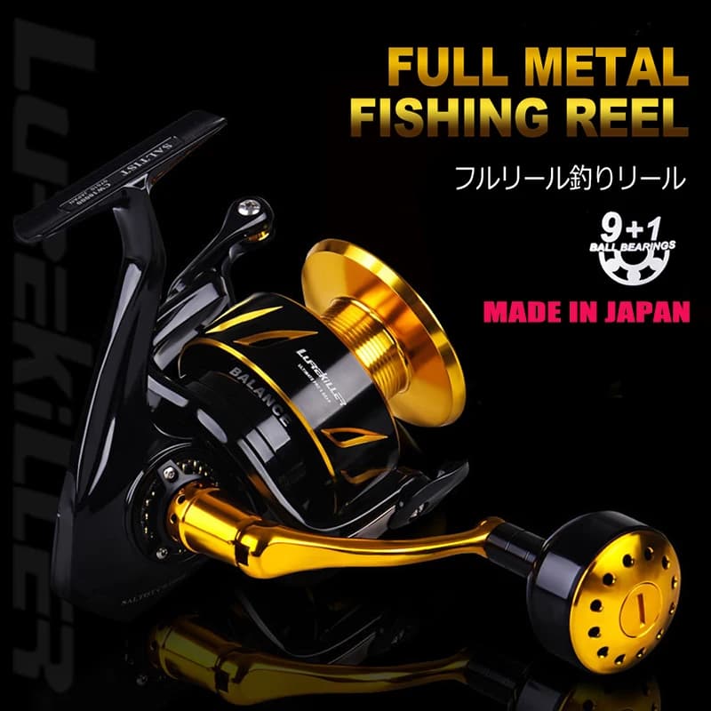 Moulinet spinning LUREKILLER Saltist CW corps métal origine Japon pour pêche jigging et lancer lourd mer