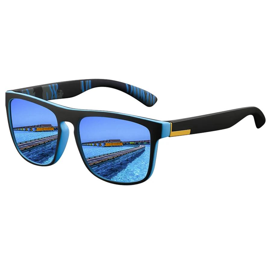 Lunettes de soleil carrées vintage polarisées luxe - Conduite pêche homme femme UV400