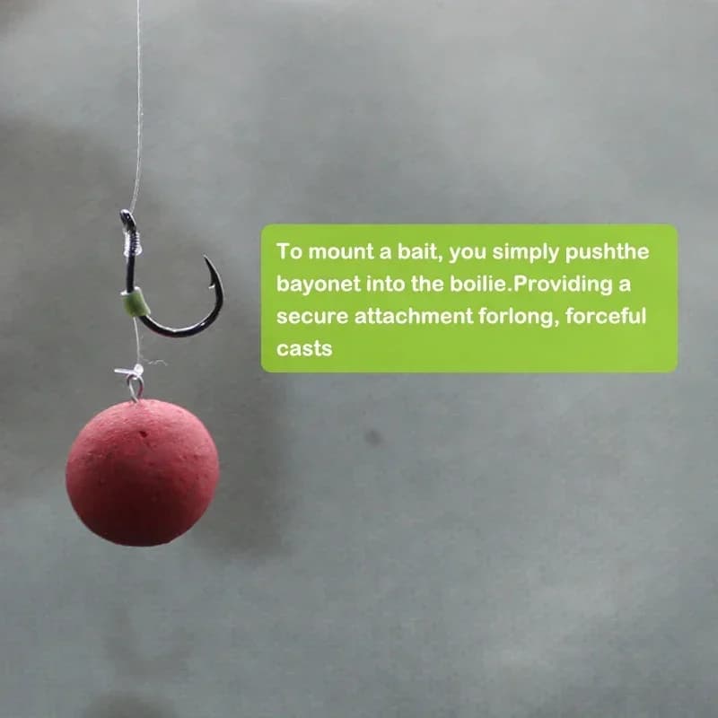 Accessoires pêche carpe - 30 baïonnettes inox pour fixer appâts sur hameçons - Matériel feeder