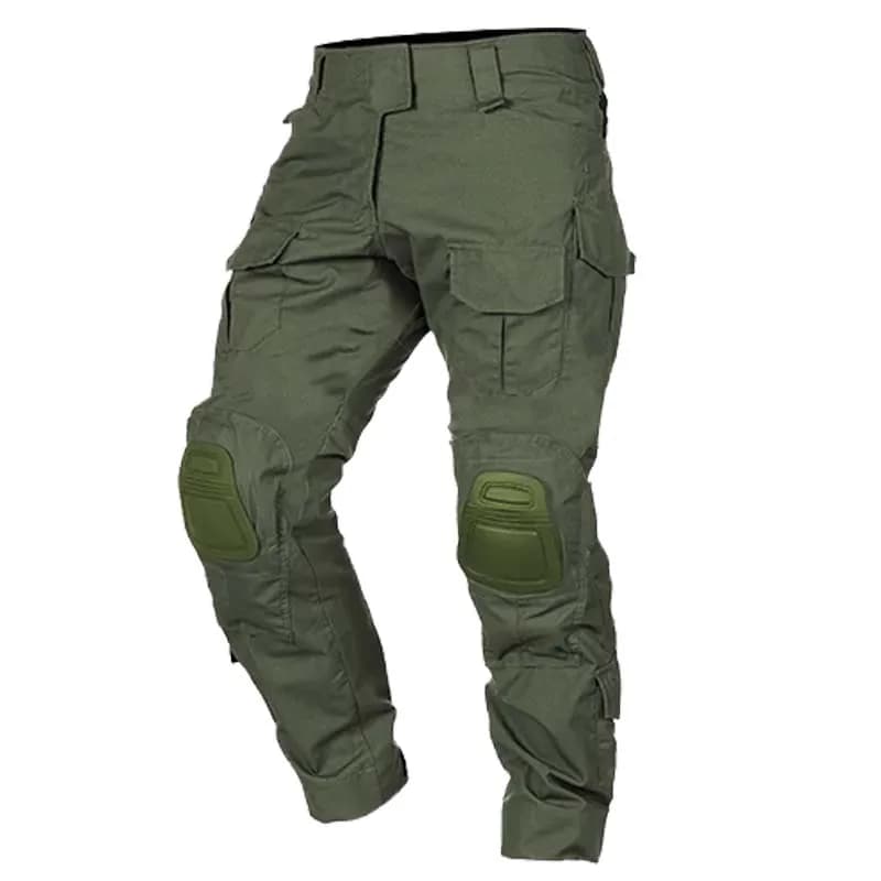 Pantalon tactique pêche camouflage respirant imperméable avec genouillères intégrées pour hommes