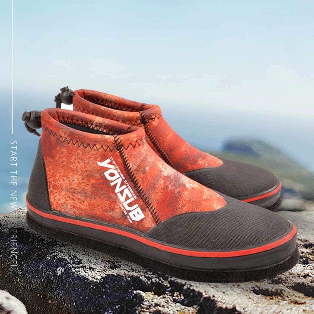 Chaussures de pêche rocheuses 3MM néoprène unisexe avec fermeture automatique