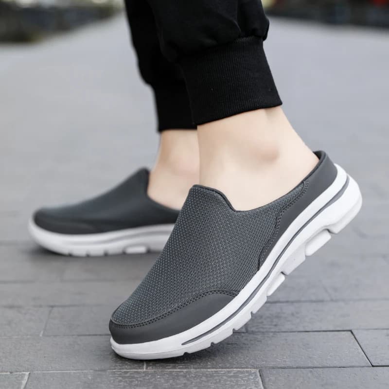 Chaussons d'intérieur homme été 2024 épais respirables pour la maison chaussures de marche couple