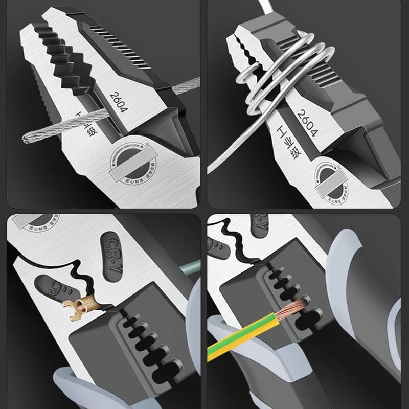 Pinces universelles diagonales et à bec pour pêche : coupe-fils multifonction outil d'électricien