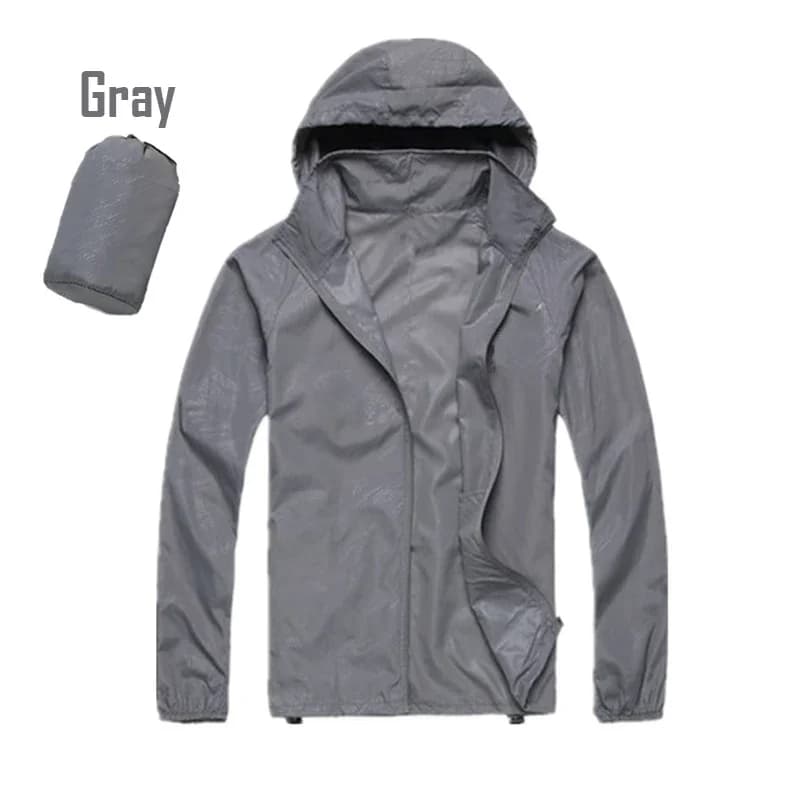 Veste de pluie unisexe pêche et camping - Protection UV et imperméable séchage rapide