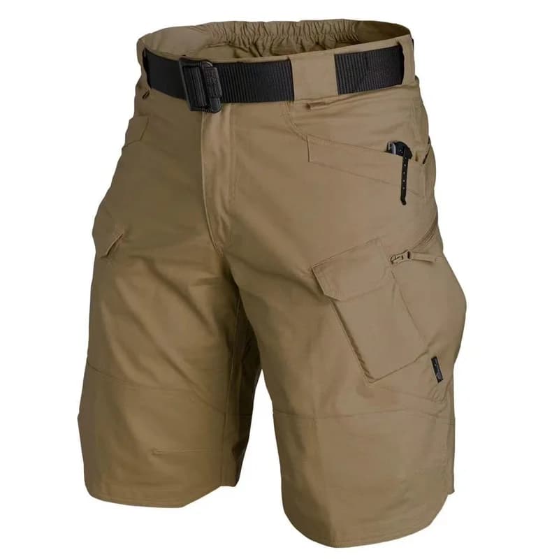 Short cargo homme été - Pantalon trekking imperméable, randonnée pêche camping sports outdoor