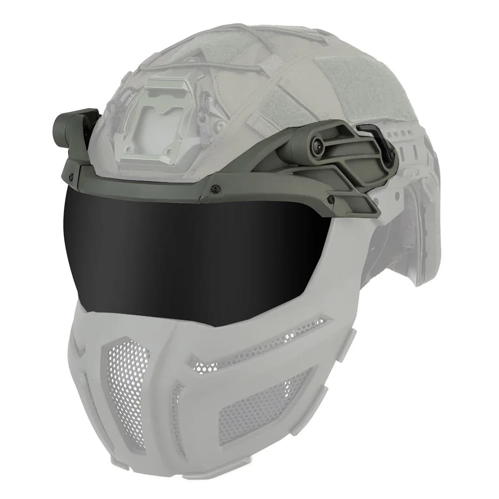 Goggles tactiques réglables pour casque de pêche - Double lentille pour protection optimale en mer