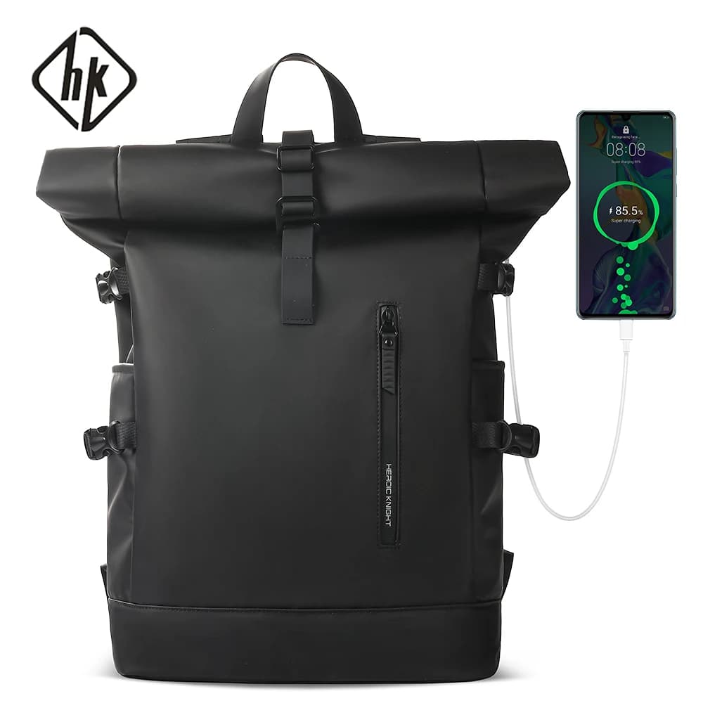 Sac à dos de voyage extensible étanche avec port USB - Sac pêche randonnée pour homme grande capacité
