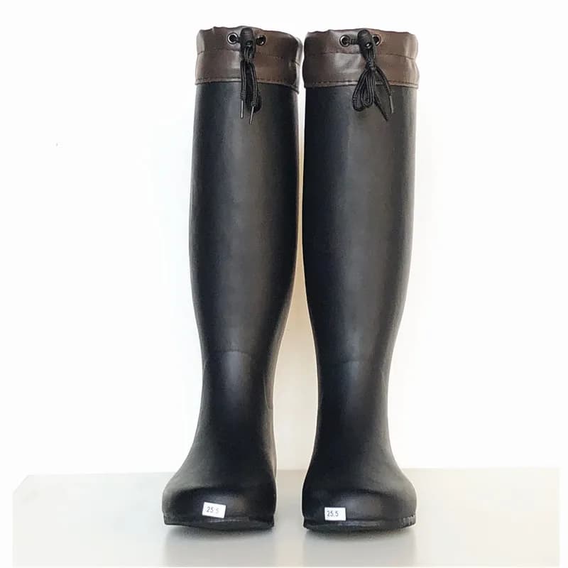 Bottes pliantes souples hautes légères étanches pêche wading chaussures eau hommes adultes extérieur