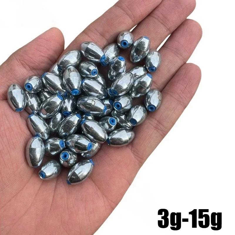 Plombs de pêche creux alliage acier carbone 20 pièces 3g à 10g - Poids appâts leurres