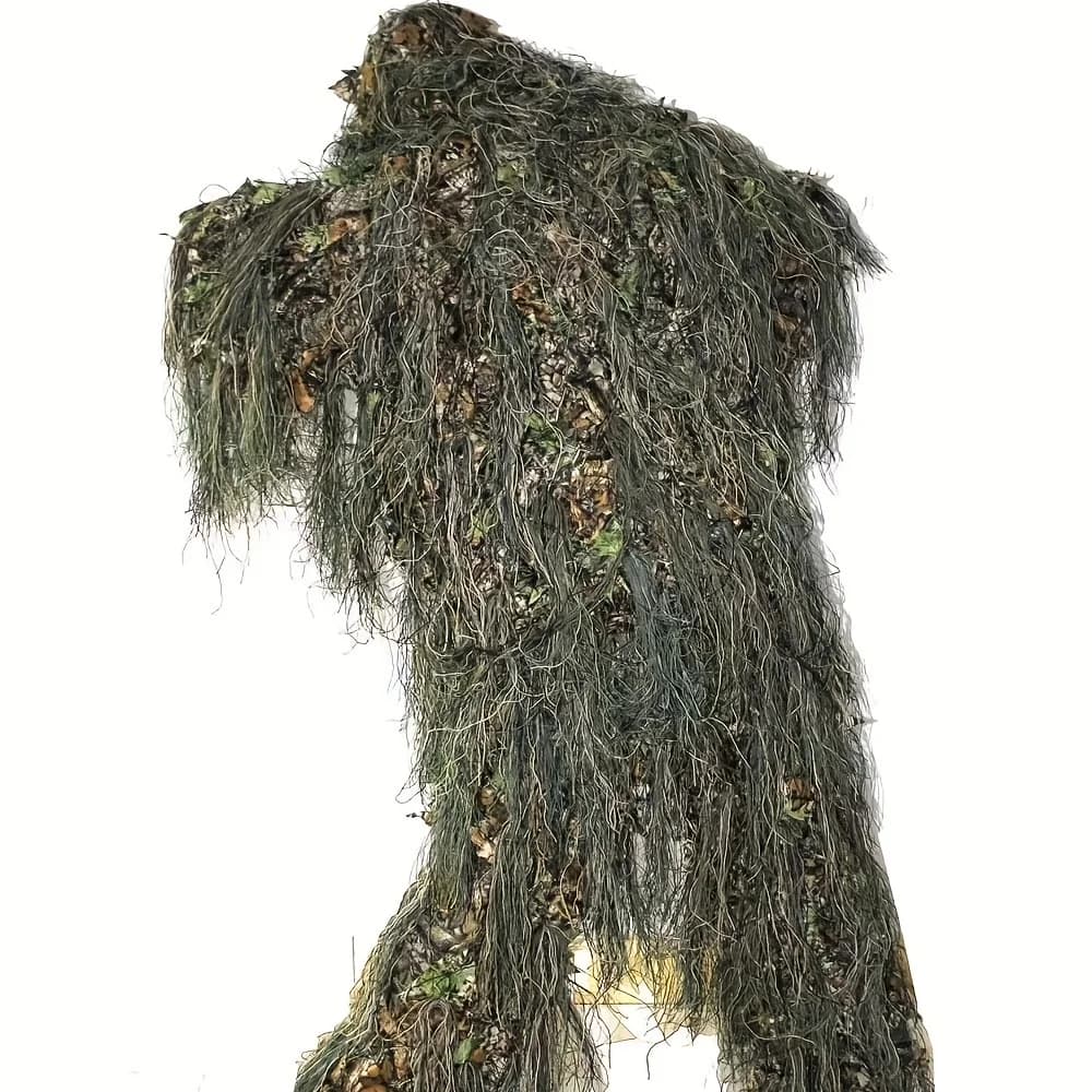 Combinaison ghillie adulte woodland 3D bionique - Tenue camouflage pêche photographie chasse