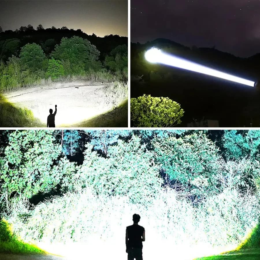 Lampe frontale ultra lumineuse 980000000LM rechargeable USB pêche chasse camping extérieur