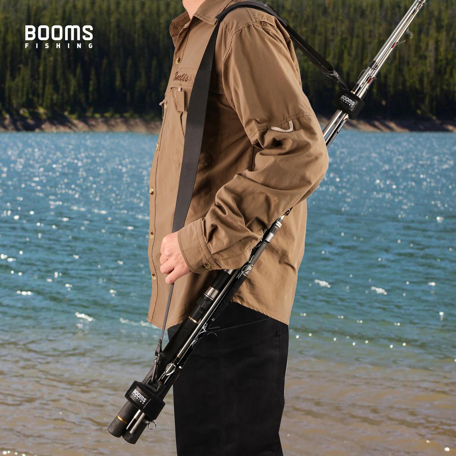Sangle de transport pour canne à pêche Booms Fishing RS4 - Bande magique en nylon sécurisée