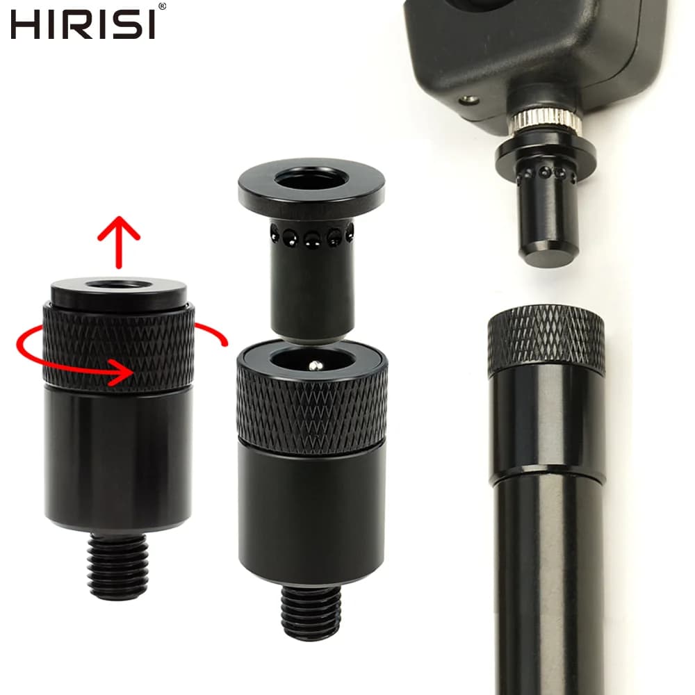Connecteurs universels rapides aluminium Hirisi 2/4 pièces pour rod pod et supports de pêche