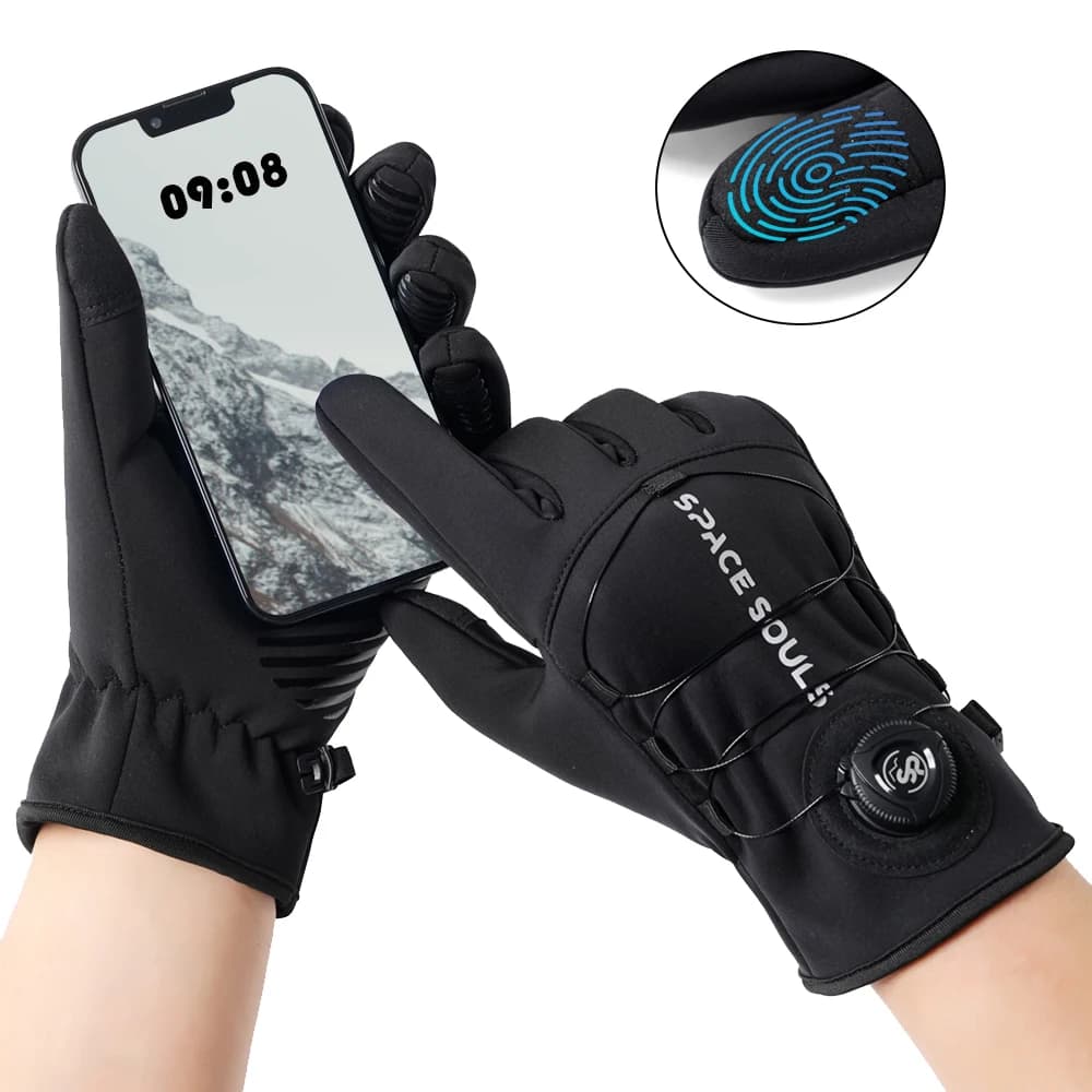 Nouveaux gants d'hiver unisexes coupe-vent écran tactile pêche running ski vélo