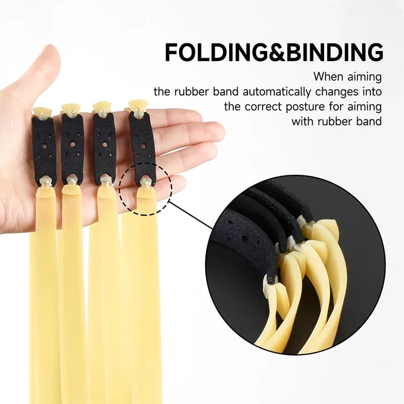 Bandes élastiques catapulte pêche 2.0mm haute élasticité précision latex