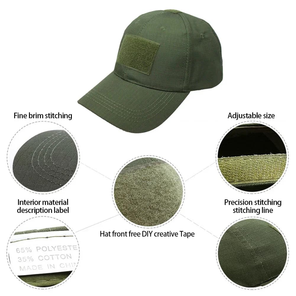 Casquette camouflage pêche tactique unisexe - Protection solaire outdoor randonnée chasse été
