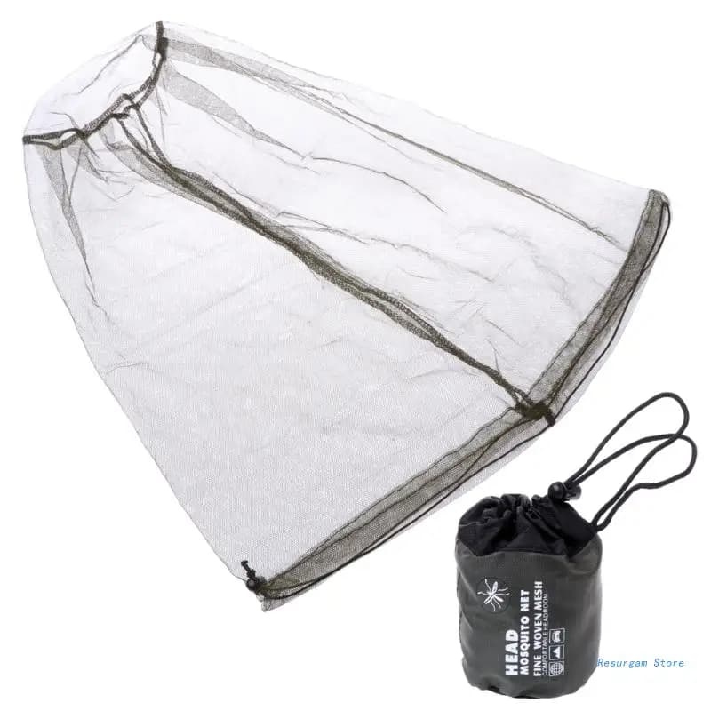 Masque anti-moustiques tête et visage filet protection pêche chasse sans gêne ventilation optimale