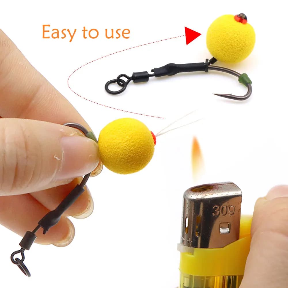 Fil à esche pour pêche à la carpe - Méthode feeder pop-up bouillette hair rig chod rig accessoires
