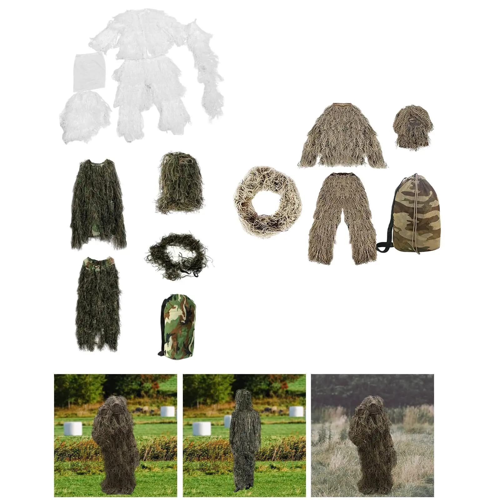 Déguisement Ghillie Enfant - Costume Fête Observation Oiseaux Pêche Chasse Halloween