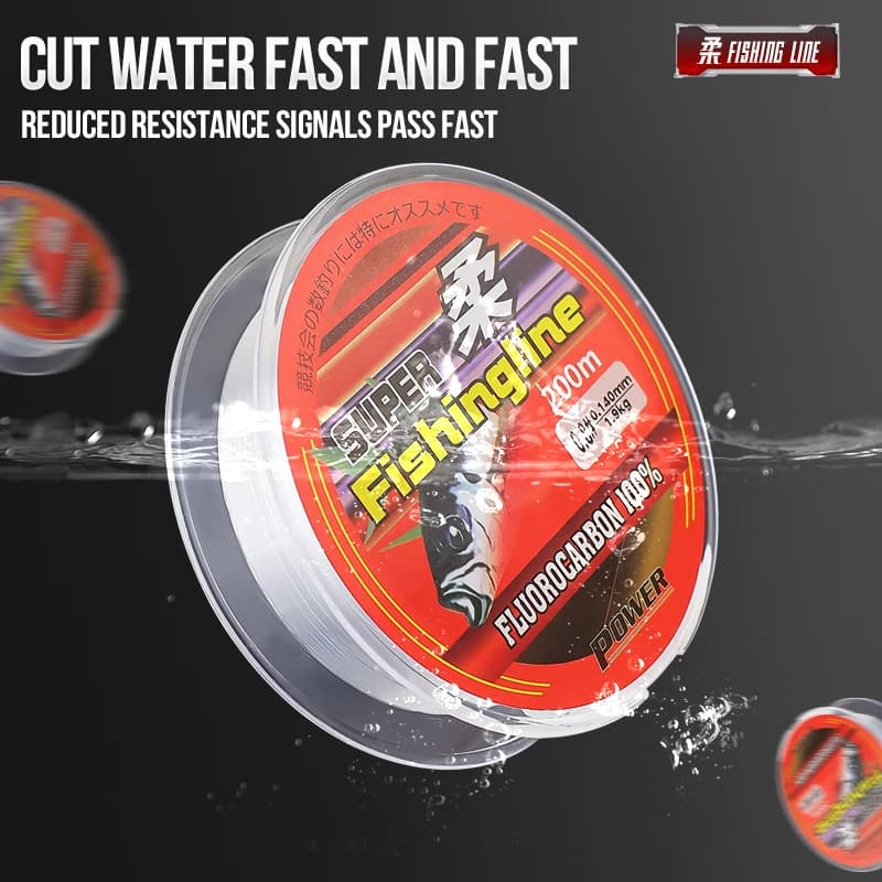 Ligne de pêche TAIYU 200M nylon fluorocarbone 4-20LB monofilament durable pour tous usages