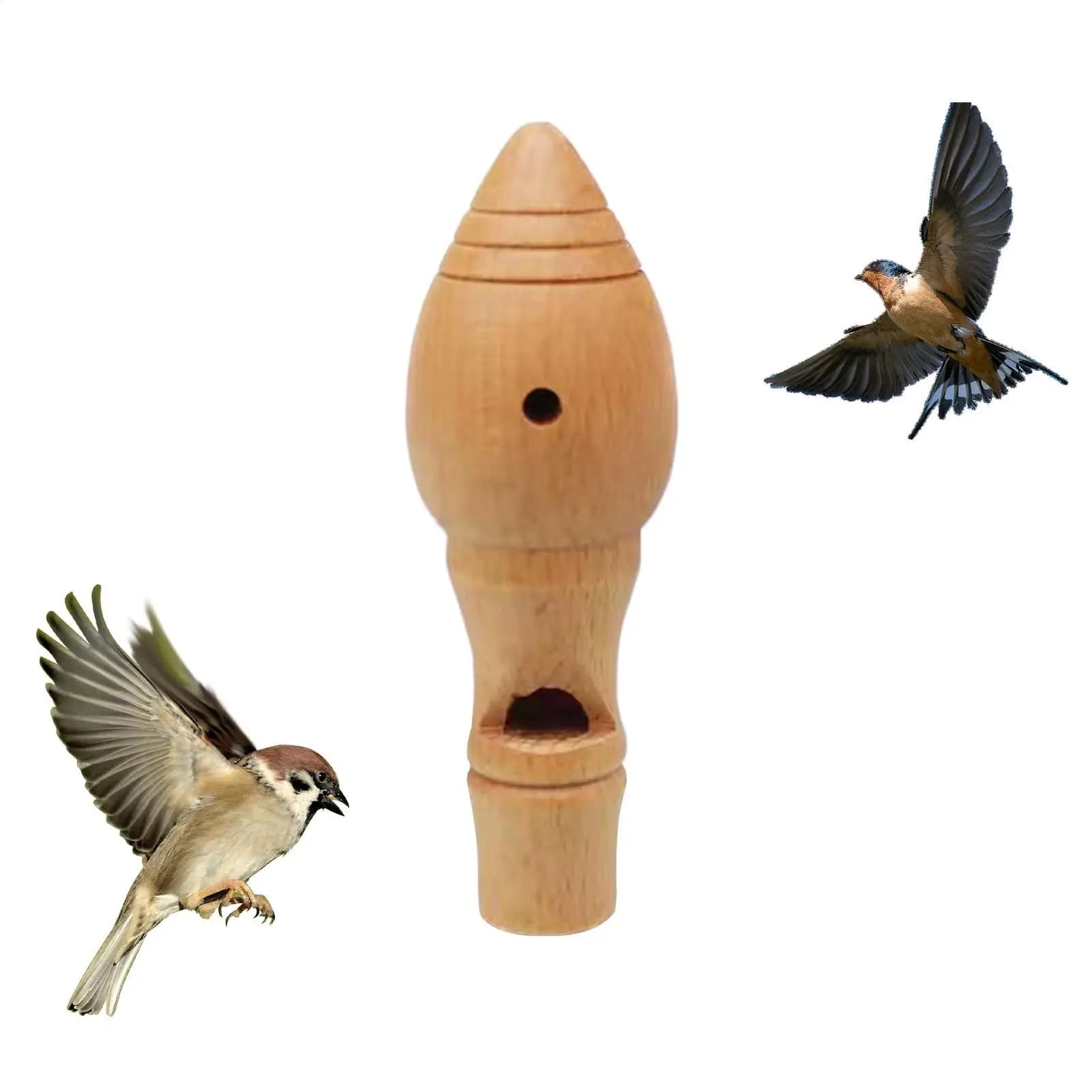 Sifflet oiseau en bois simulation son réaliste - Appelant leurre pour chasse observation nature adultes