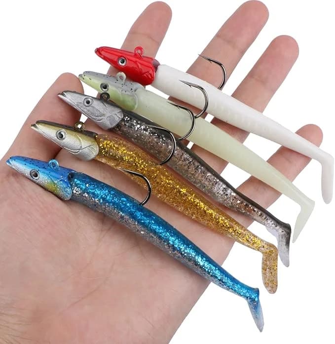 Leurres souples Goture 11cm 22g avec tête plombée - Wobbleurs pour eau douce et mer