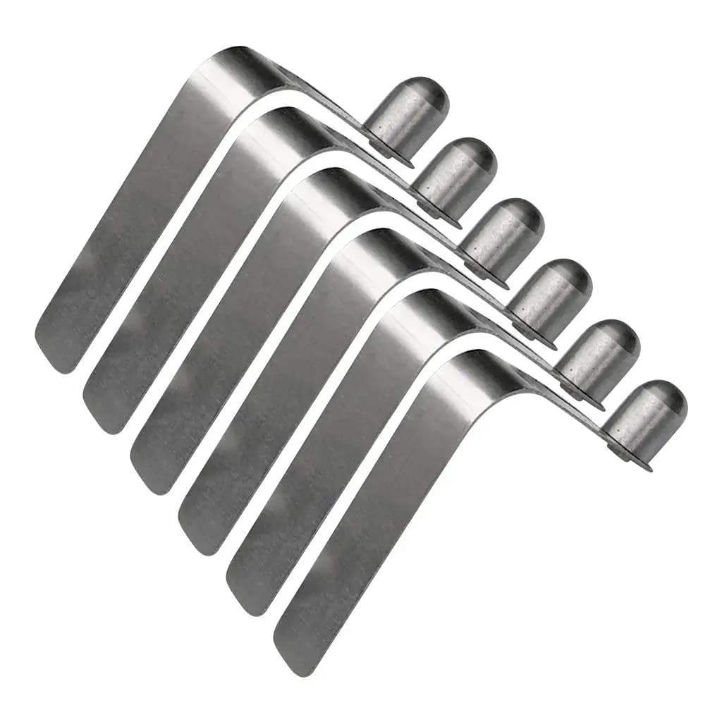 Lot 6 clips à ressort pour tente et pagaie - Attaches rapides pour tubes et poteaux de camping