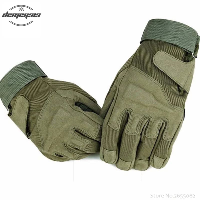 Gants tactiques forces spéciales mi-doigts/pleins sports extérieur pêche chasse mitaines armées
