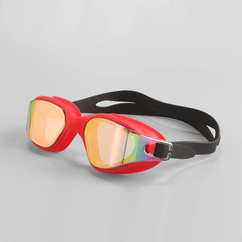 Lunettes de natation professionnelles JSJM anti-buée HD - Silicone anti-UV réglable - Unisexe adulte
