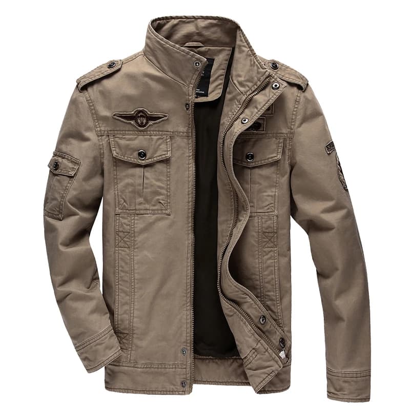 Veste militaire homme pêche cargo printemps automne grande taille armée air force pêche outdoor