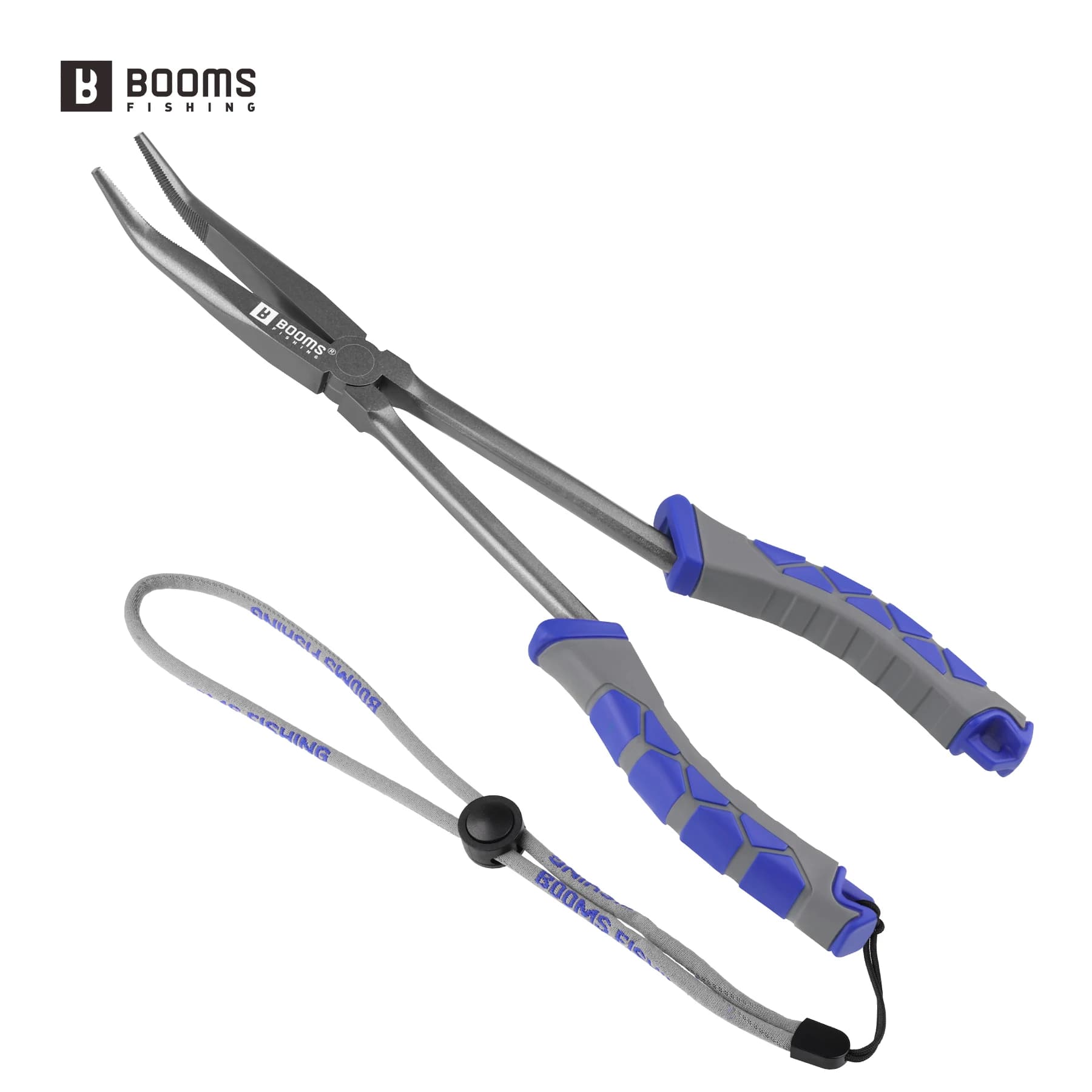 Pince pêche Booms XW11 28cm nez long - extracteur hameçon anti-perte lanière acier carbone eau salée