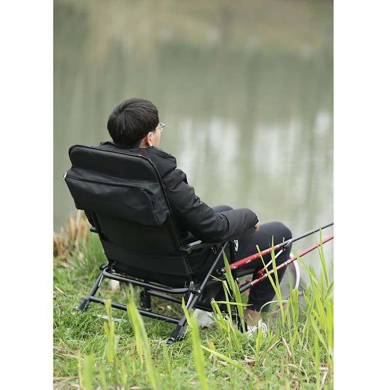 Chaise pêche pliante européenne portable confortable pour sessions longues rivière étang