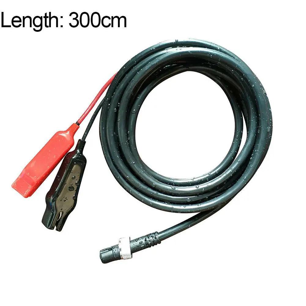 Câble d'alimentation 3 mètres double connecteur pour moulinet électrique Daiwa et Shimano