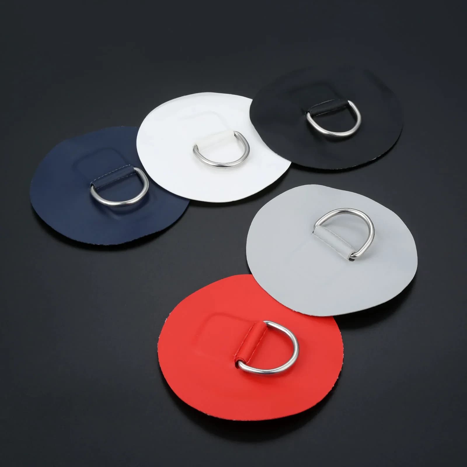 Lot 4 anneaux D en acier inoxydable 316 pour kayak gonflable SUP raft canoe fixation équipement