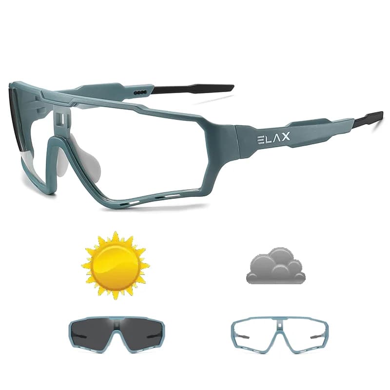 Lunettes photochromiques pêche sport extérieur - UV400 randonnée vélo homme femme
