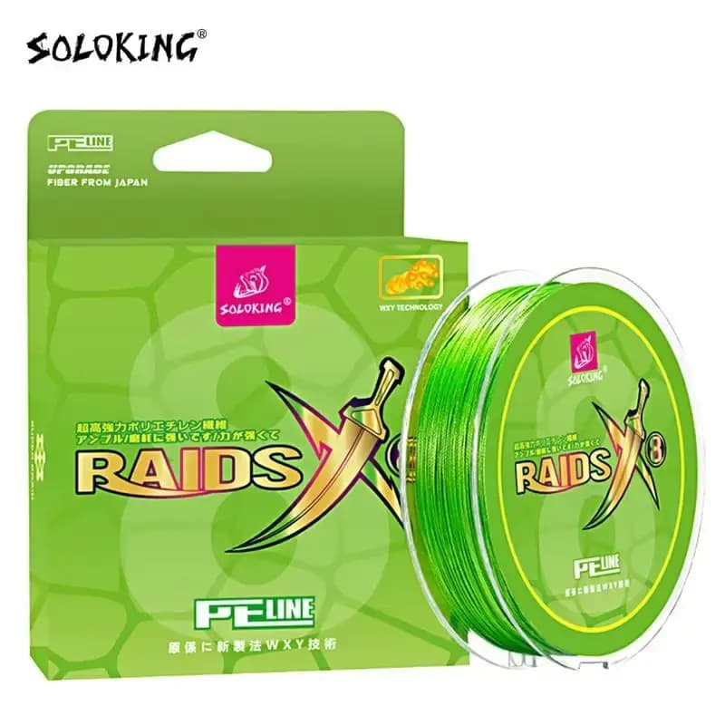 SOLOKING 150M Super Thin Micro Fly 8 Strand PE Braided Line pour pêche à la truite et carpe