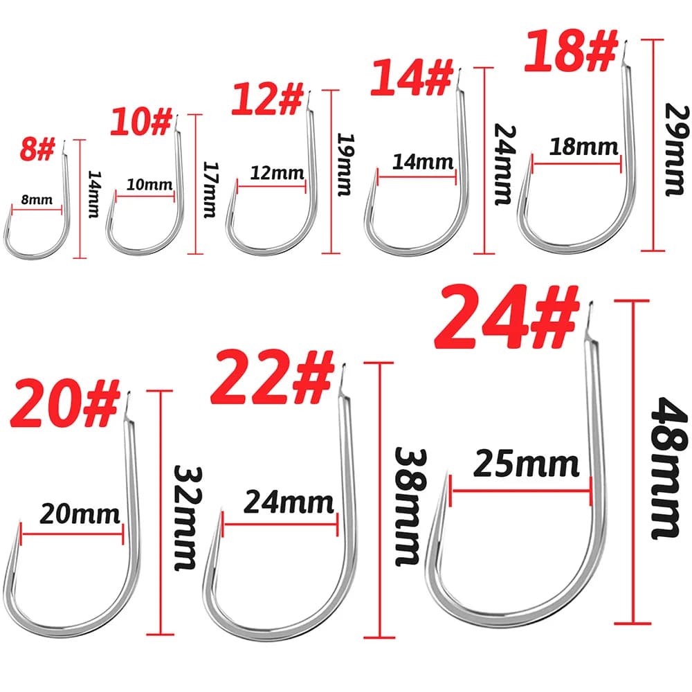Crochets assistés Cast Jig 10 pièces acier carbone pour pêche lente en mer et lac