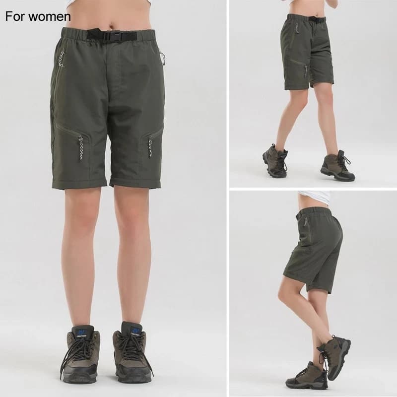 Pantalon cargo détachable homme été séchage rapide pour pêche et activités nautiques