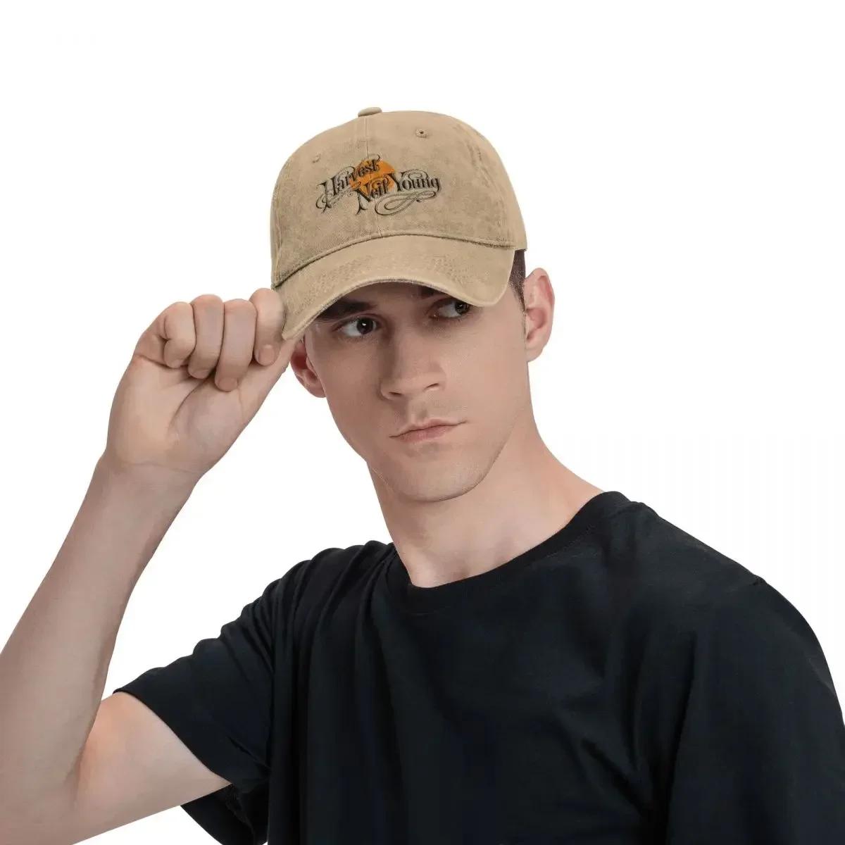 Casquette Neil Young pêche récolte été - Chapeau baseball vintage pêche camping tendance hip hop