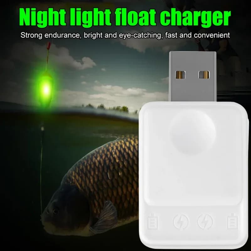 Chargeur USB portable pour flotteurs électriques CR425 batterie non incluse accessoires pêche LED