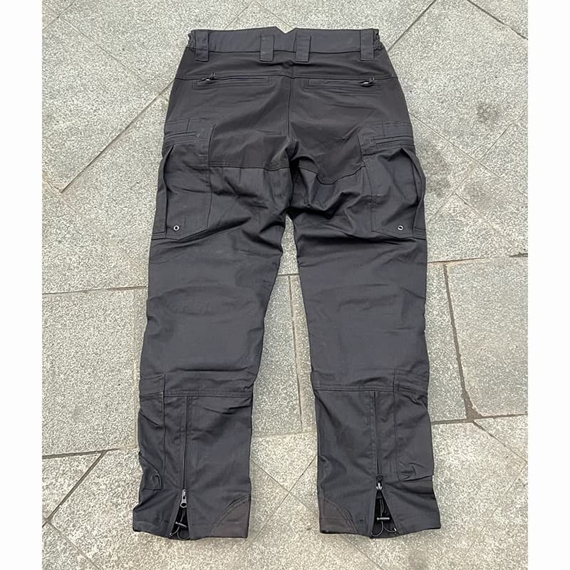 Pantalon urbain pêche noir respirant pour pêche urbaine et pêche en ville discrète